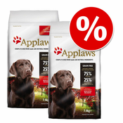 Dvojno pakiranje Applaws 2 x 7,5 kg / 15 kg - Adult piščanec za velike pasme (2 x 15 kg)