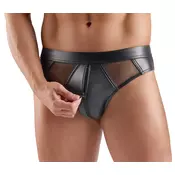 Svenjoyment Cool Wetlook Briefs with Zip 2120461 Black L