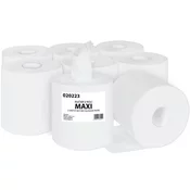 Primasoft Papirnate brisače v zvitku Maxi - dvoslojne, bele, reciklirane, 6 zvitkov