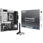ASUS PRIME B860M-A WIFI LGA1851 mATX osnovna plošča - Intel B860, 4xDDR5, 2xM.2, 4xSATA, 2.5Gb LAN, WiFi 6E, BT, 2xDP, 1xHDMI, Aura Sync - 90MB1JY0-M0EAY0