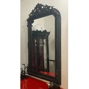 Casa Padrino baroque mirror black - Magnificent wall mirror with elegant decorations - Baroque style wall mirror - Baroque cloakroom mirror - Baroque furniture - Noble & Magnificent