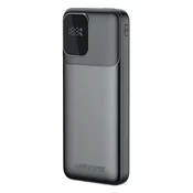 Power bank MOONX MP02 10000 mAh s PD 20W, enim USB-C in dvema USB-A izhodoma - črn
