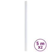 Vidaxl Nalepke za pohištvo samolepilne mat bele 90x500 cm PVC