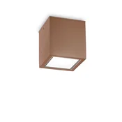 Ideal Lux - Spoljašnje spot svetlo TECHO 1xGU10/20W/230V 15x15 cm IP54 braon