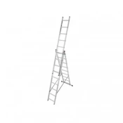Trodelne aluminijumske merdevine 3x9 ojacane za prof.upotrebu