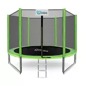 INLEA PREMIUM Jump Trampolin 305 cm z zunanjo zaščitno mrežo - svetlozelena