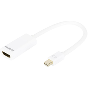 DisplayPort adapter cable, mini DP - HDMI type A M/F, 0.15m, DP 1.1a, wh