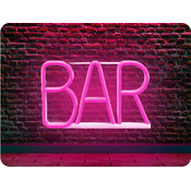 Forever light Neon LED dekoracija, BAR, roza, 3xAA/USB [RTV100301]