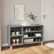 Vidaxl Omarica za čevlje siva sonoma 102x36x60 cm inženirski les