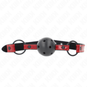 GAG Kink Shiny Leatherette Red/Black (4,5 cm)