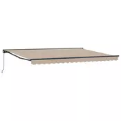 Okvir tende Bež 450 × 300 cm Poliester s PU premazom