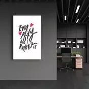 Wallity Dekorativna slika na kaljenom staklu, 35x55cm, Šarena