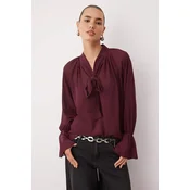 Trendyol Milla ženska bluza Tpraw26Bz00025, tamno burgundac