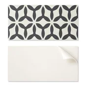 shumee Estetska vinilna stenska obloga s potiskom 100x50 cm Eleganten vzorec s plavutmi