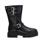 Xti za ženske. 13046101-NEGRO Škornji 130461 črni (37), Črna, 3 do 5 cm, Zip, Priložnostno