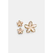 Stradivarius Set Od 3 Ukosnice S Cvijetom Ecru Os