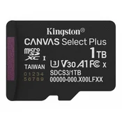 KINGSTON Memorijska kartica U1 V10 SDXC 1TB Canvas Select Plus G3 150R A1 SDCS3/1TBSP