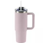 Termovka s slamico MIAU - vijolična, 900 ml