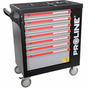 Proline Kolica za alat 33127, 7 pregrada, 790x490x1010mm, Crna