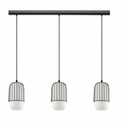 EGLO viseca lampa MULEGES 3xE27 96 cm crna bela 99619