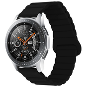 Silikonski pas za uro Huawei Watch GT 3 Pro 43mm z magnetnim zapiranjem - črn