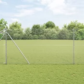 Zavareno žicano ogradivanje s bodljama 25 x 1,5 m Srebrna Mreža