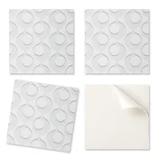 shumee Vinilne ploščice s potiskom - Dekoracija spalnice Abstraktni vzorec s krogi 9x30x30 cm