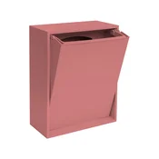 Prašno rožnat koš za smeti za ločevanje odpadkov/stenski iz reciklirane plastike Recycling Box – ReCollector