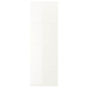 FÄRVIK 4 panela za okvir kliznih vrata, belo staklo, 75x236 cm