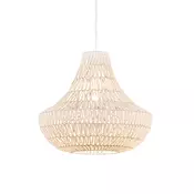 Retro viseča svetilka bela 50 cm - Lina Cono 50