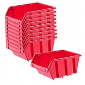 KADAX Delavniški pladnji Skladiščni zabojniki Komplet 10 pladnjev Pladenj 490x298 mm, (5000355627)
