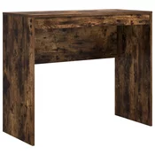 vidaXL Pisalna miza Prekajena hrast Inženirski les 90 x 40 x 76 cm