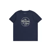 Abercrombie & Fitch Majica temno modra/bela