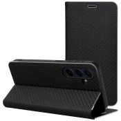 Ovitek Luna Book Carbon Xiaomi 14T Pro - črn
