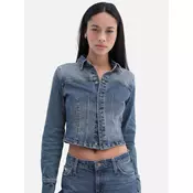 Guess Jeans Jeans jakna W6RN84 D7251 Modra Classic Fit