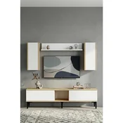 Hanah Home TV komoda Didema 150, hrast Sapphire / bela
