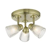 Där Lighting CED7675 -Kopalniško točkovno svetilo CEDRIC 3xG9/25W/230V IP44 medenina