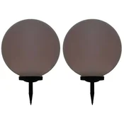 Vidaxl Zunanje solarne svetilke 2 kosa LED okrogle 50 cm RGB