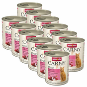 Animonda Carny Adult – govedina, puran in rakci 12x800 g