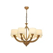 Lestenec na verigi LAHORE 8xE27/40W/230V bronast