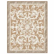 Casa Padrino Luxury Baroque Living Room Wool Carpet Brown - Various Sizes