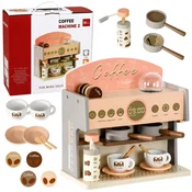 slomart Leseni aparat za kavo LEAN TOYS, barista set, roza