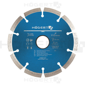 Hogert rezni segmentirani dijamntni disk, 115 mm, laserski varen ( HT6D741 )