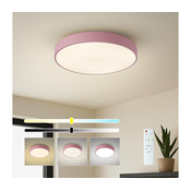 Brilagi - LED prigušiva plafonsko svetlo POOL LED/48W/230V 3000-6000K 40 cm ružicasta + daljinski upravljac