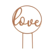 Rose gold toper LOVE
