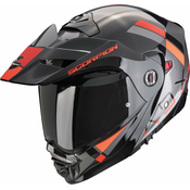 Scorpion ADX-2 GALANE Silver/Black/Red XL Čelada