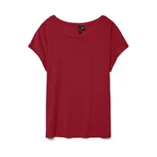 VERO MODA Majica rubin rdeča