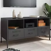 TV ormarić crni 100,5 x 39 x 50,5 cm čelični