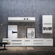 STENSKA omara Z OSVETLITVIJO RADDA PIANO VK60-1KS/PN - BELA