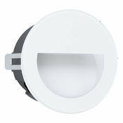EGLO 99577 | Aracena Eglo ugradbena svjetiljka okrugli O125mm 1x LED 320lm 4000K IP65 bijelo, crno